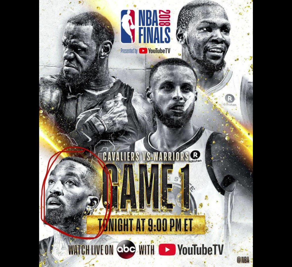 2018总决赛海报勇士这边是库里KD骑士则是詹姆斯JR