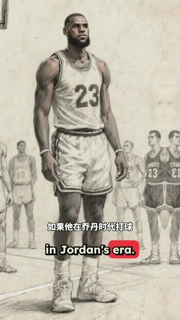 外国詹蜜设想詹姆斯在乔丹时代每晚40分三双 可以防5个位置
