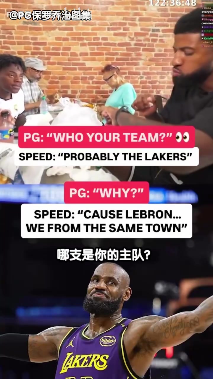 乔治询问NBA主队甲亢哥可能是湖人吧因为有詹姆斯