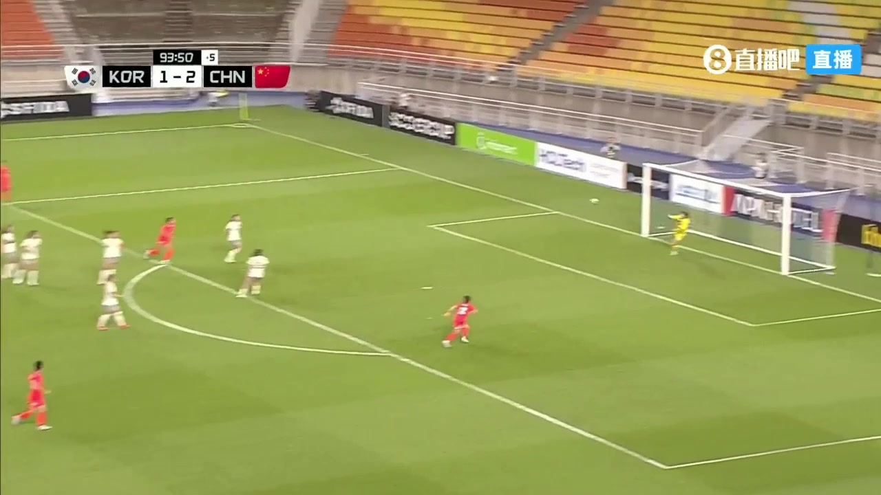 无解世界波韩国女足远射绝平中国女足2-2韩国女足