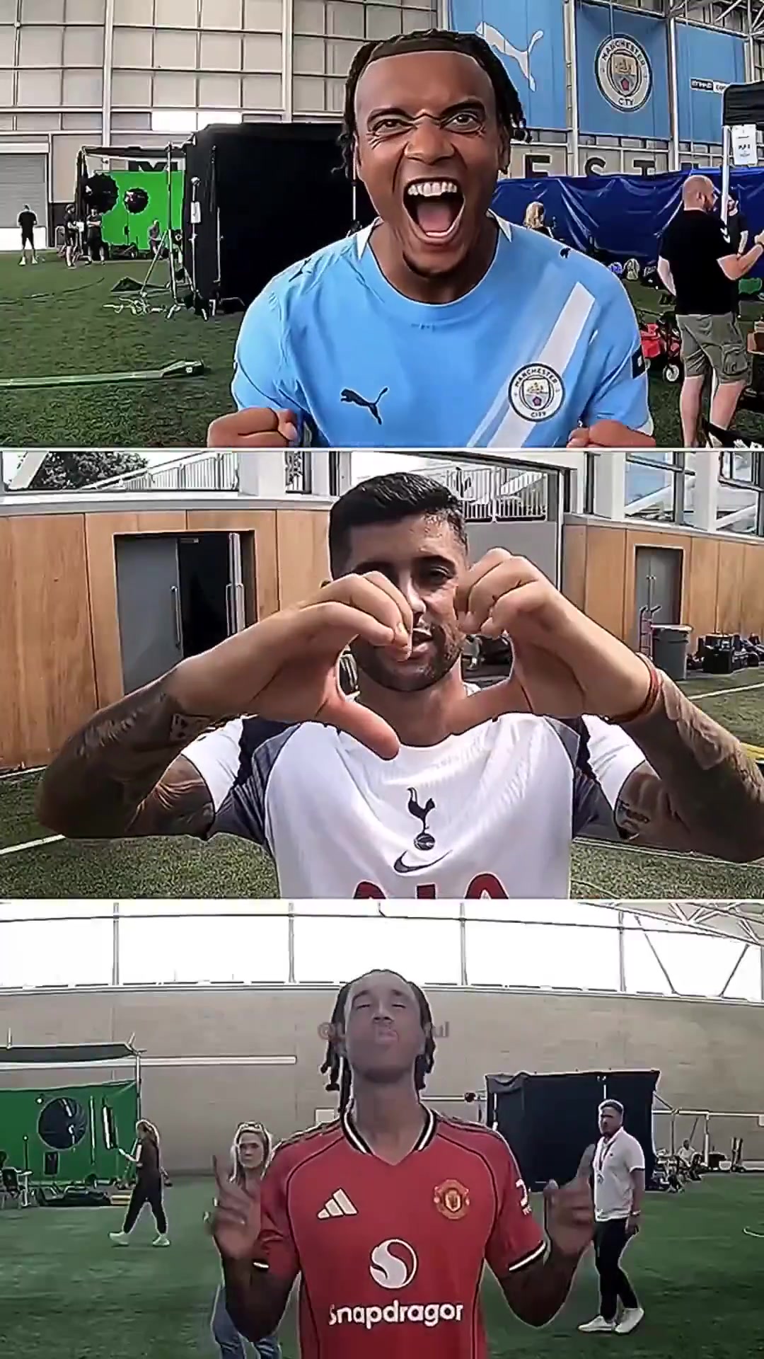 英超官方拍摄的球员庆祝动作门将的庆祝动作有点尬