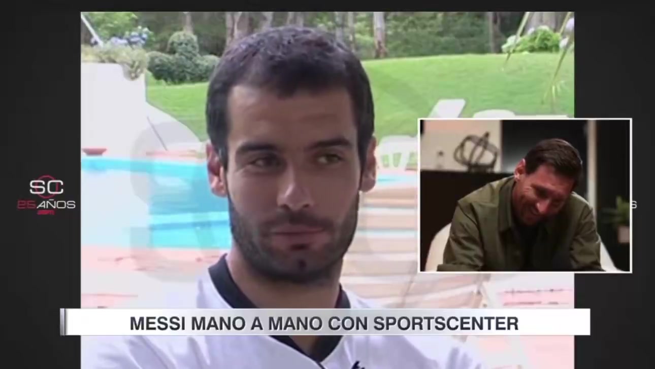 梅西观看瓜迪奥拉谈论他的视频后笑了我以前从未见过他直到他成为巴萨主教练