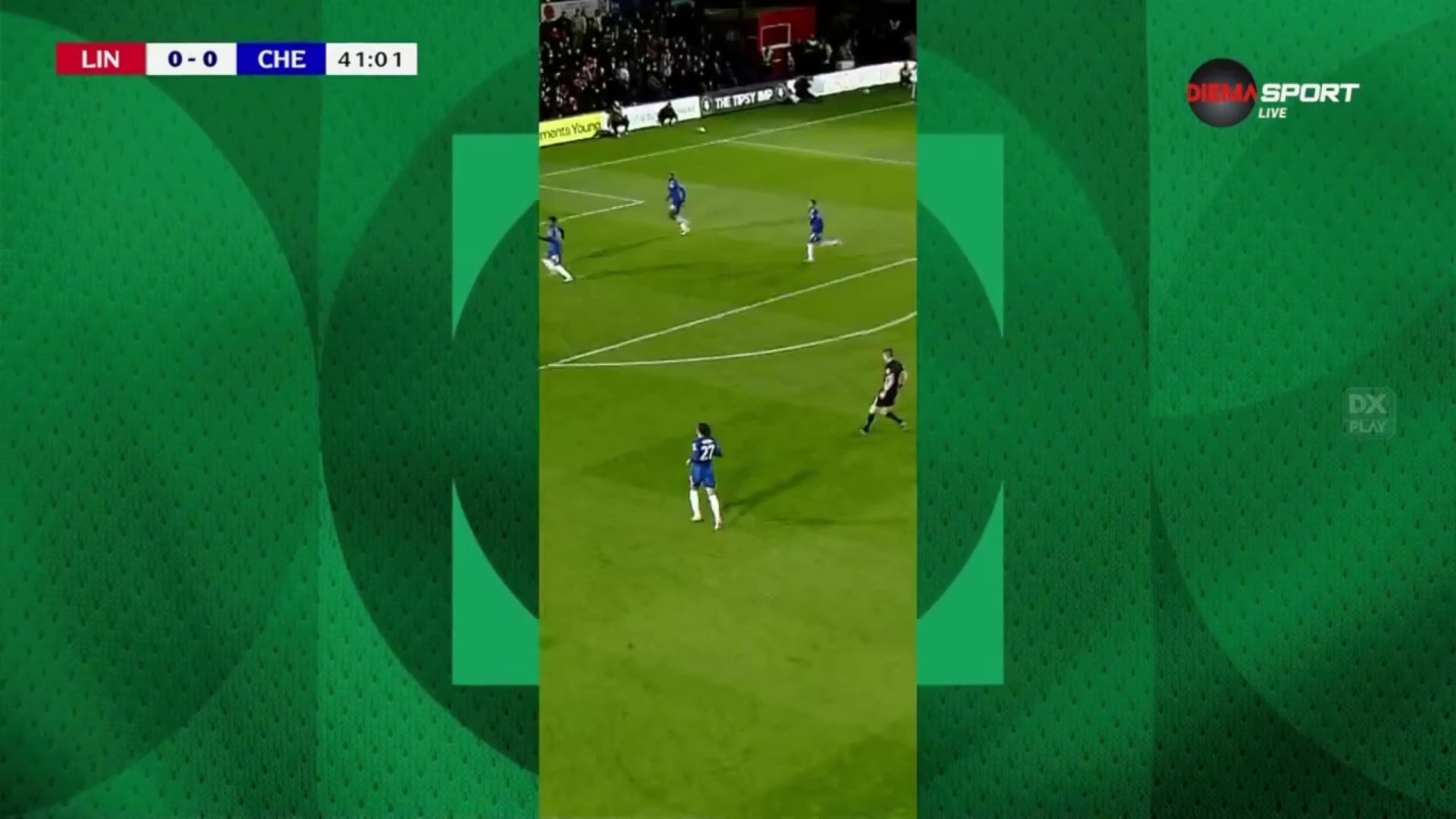 林肯城1-0领先切尔西后场失误被断斯特基单刀破僵