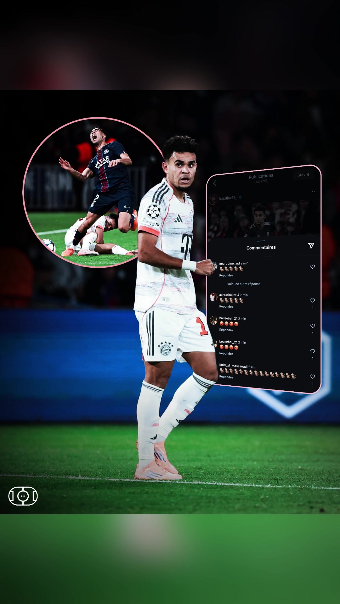 怒斥迪亚斯INS遭大量巴黎球迷种族歧视辱骂