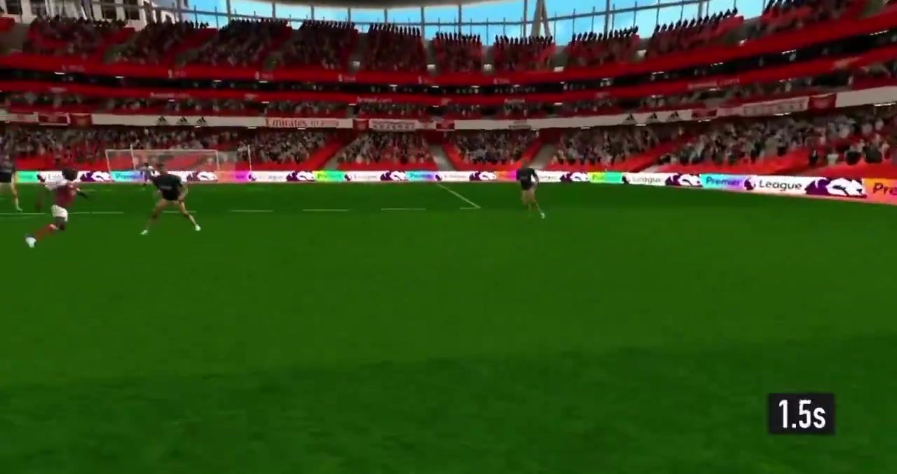 世界级BBC模拟苏维门迪视角1.67秒就做出直塞判断