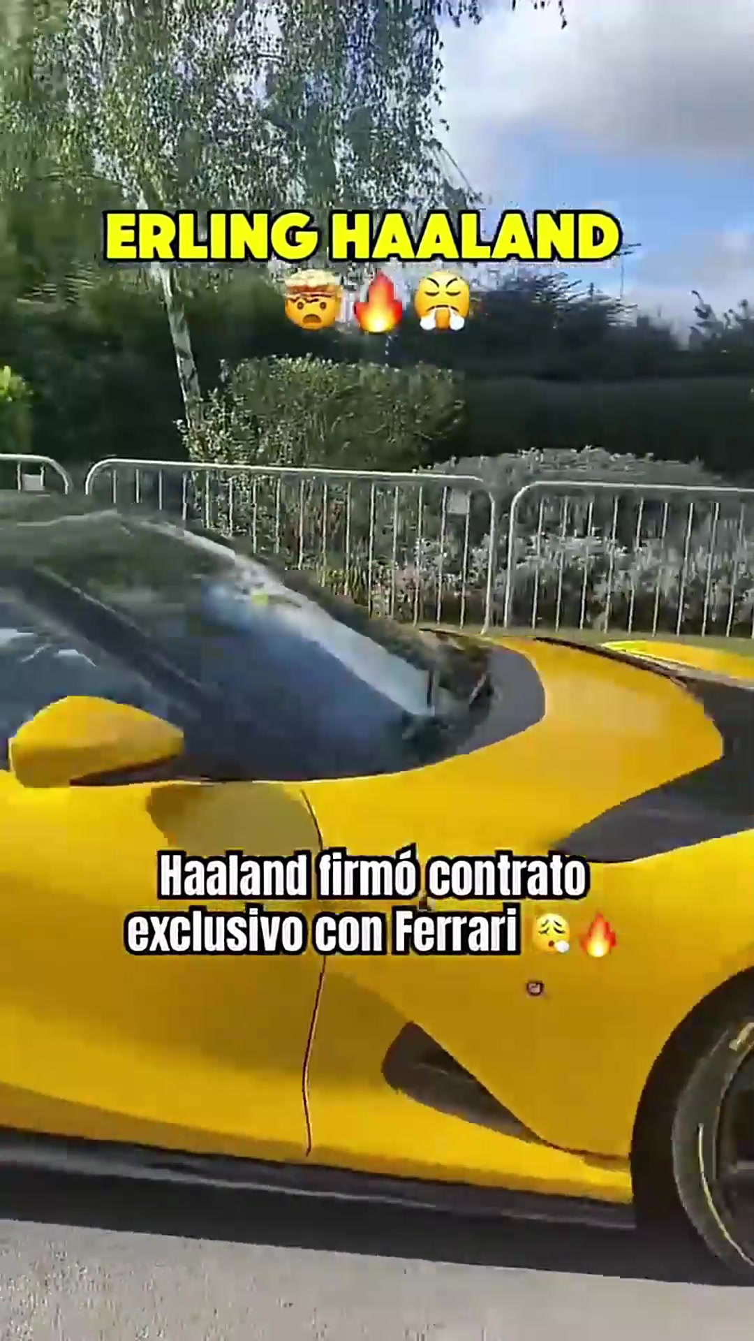 5天工资哈兰德驾驶全新价值35万镑法拉利来训练他已有多辆